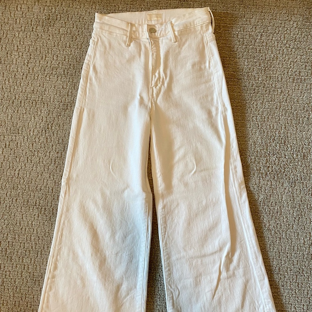 White Jeans, MOTHER Brand, Size 25, Excellent Condition, High Rise, Comfortable
